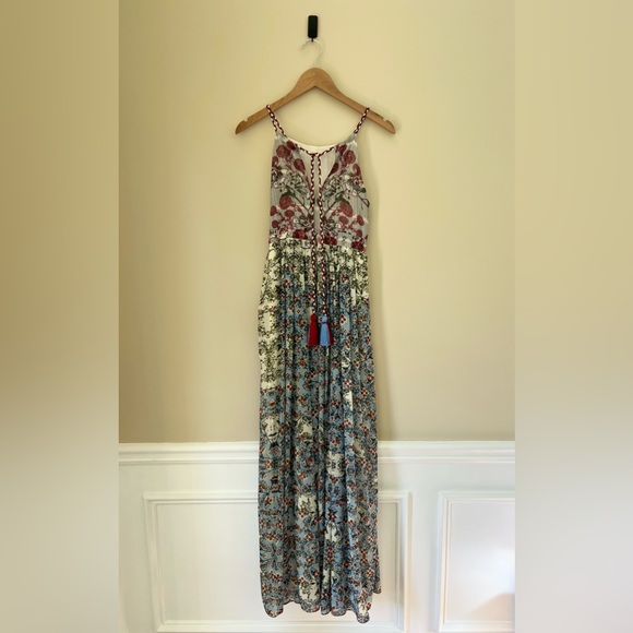 Anthropologie Bhanuni by Jyoti Adelaide Beaded Halter Dress - Size 2 - Picture 3 of 8